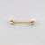 18k yellow gold nipple piercing jewelry with claw set pearl 4 prong
