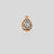 750‰ (18k) rose gold, Topaz