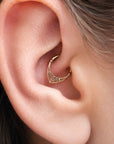 AYAMUN FACE - 18k Yellow Gold Piercing Ring