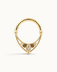 AYAMUN FACE - 18k Yellow Gold Piercing Ring