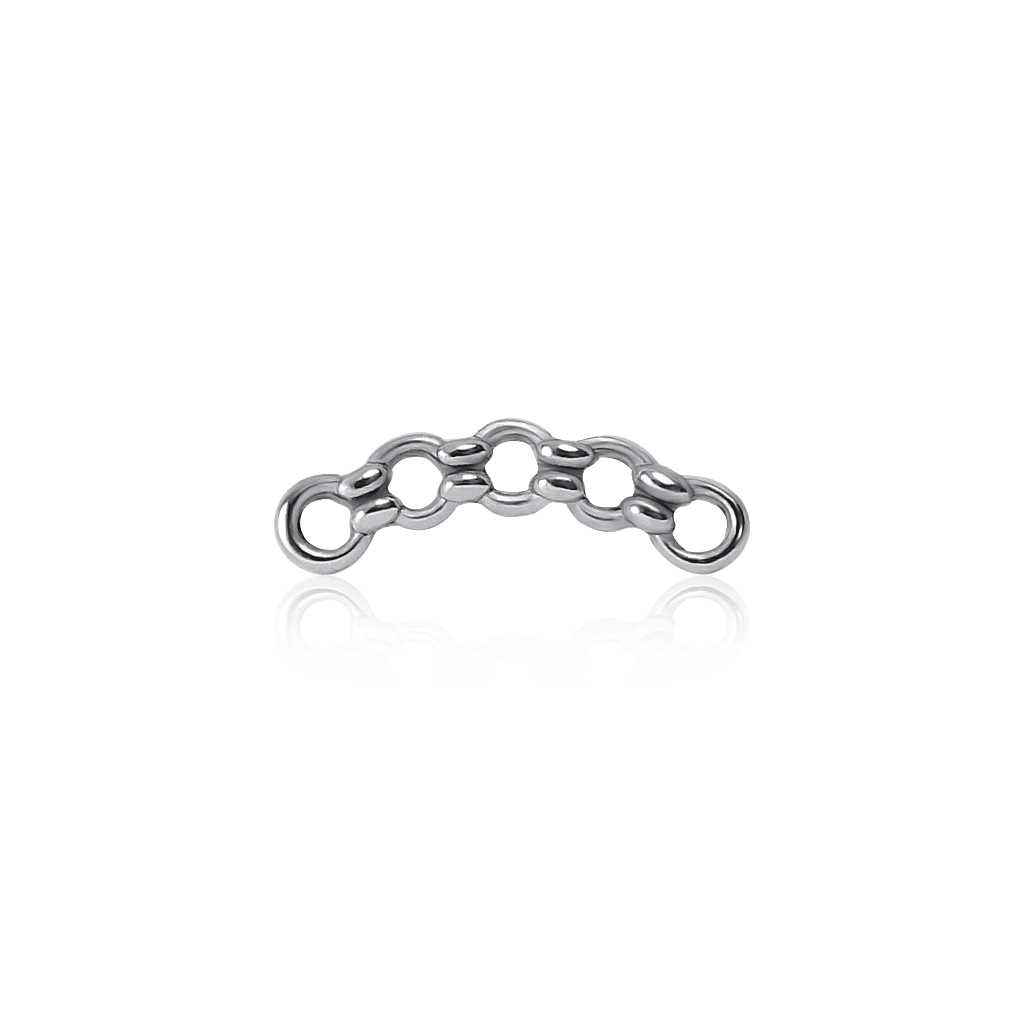 White gold 2025 labret stud