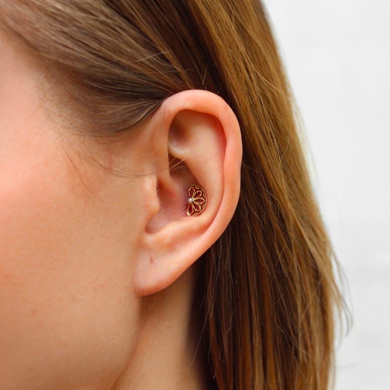 Conch Piercing Rose Gold Piercing Studs Rose Gold Conch Piercing 2025