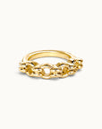 BELCHER DOUBLE - Anneau de Piercing Or Jaune 18k