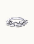 BELCHER DOUBLE - 18k White Gold Piercing Ring