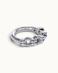 BELCHER DOUBLE - 18k White Gold Piercing Ring