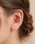 BIG NEKHEKH - 18k Yellow Gold & Fresh Water Pearl Piercing Stud