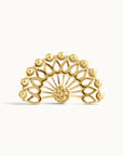 BIG NEKHEKH TEXTURED - 18k Yellow Gold Piercing Stud