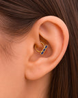COLETTE - 18k Gold & Lapis Lazuli Piercing ring