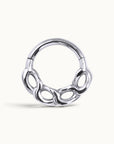 CUBAINE FACE - 18k White Gold Piercing Ring