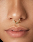 CUBAINE FACE - 18k Yellow Gold Piercing Ring