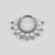 750‰ (18k) white gold, Pearl