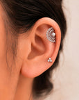 BIG NEKHEKH - Piercing Perle D'eau Douce et Or Gris 18k