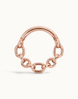 FORÇAT FACE - Anneau de Piercing Or Rose 18k