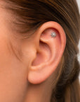 JUDE - Piercing Perle D'eau Douce et Or Gris 18k