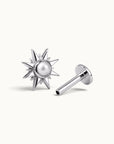 JUDE - Piercing Perle D'eau Douce et Or Gris 18k