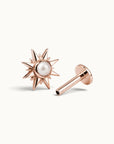 JUDE - Piercing Perle D'eau Douce et Or Rose 18k