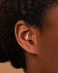 JULES FACE - Anneau de Piercing Or Rose 18k