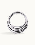 JULES FACE - 18k White Gold Piercing Ring