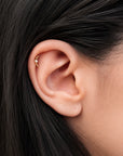 JULIETTE - Piercing Perle D'eau Douce et Or Jaune 18k