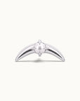 JULIETTE - Piercing Perle D'eau Douce et Or Gris 18k