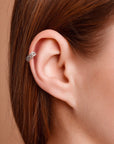LAHIRE - 18k White Gold Piercing Ring