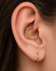 LANCELOT - Anneau de Piercing Or Jaune 18k
