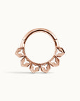 LANCELOT - 18k Rose Gold Piercing Ring