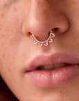 LANCELOT - 18k Rose Gold Piercing Ring