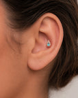 LIL AREDRANE - Piercing Topaze et Or Rose 18k