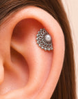 LIL NEKHEKH - Piercing Perle D'eau Douce et Or Gris 18k