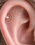 LIL NEKHEKH - 18k Rose Gold & Fresh Water Pearl Piercing Stud