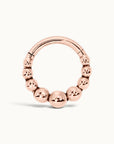 LOUIS FACE - Anneau de Piercing Or Rose 18k