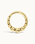 LOUIS FACE - Anneau de Piercing Or Jaune 18k