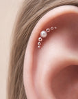 LOUISETTE - Piercing Perle D'eau Douce et Or 18k
