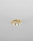 Luméa Ring Piercing in 18k gold with freshwater pearls – modern heirloom style