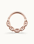 MARINE FACE - Anneau de piercing Or Rose 18k