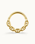 MARINE FACE - Anneau de Piercing Or Jaune 18k