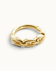 MARINE - 18k Yellow Gold Piercing Ring