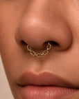 MARINE FACE - Anneau de Piercing Or Jaune 18k