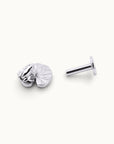 Frog on lily pad 18k gold piercing jewelry, handmade luxury body adornment for ear or nose