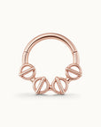 SÉBASTIENNE FACE - 18k Rose Gold Piercing ring