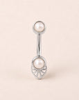 SITA - 18k White Gold & Fresh Water Pearls Rook Piercing