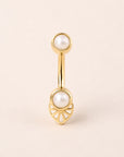SITA - 18k Yellow Gold & Fresh Water Pearls Rook Piercing