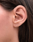 YAHYA FACE - 18k Rose Gold Piercing Ring