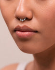 YAHYA FACE - 18k White Gold Piercing Ring
