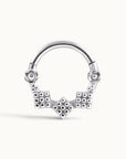 YAHYA FACE - 18k White Gold Piercing Ring