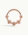 YAHYA FACE - 18k Rose Gold Piercing Ring