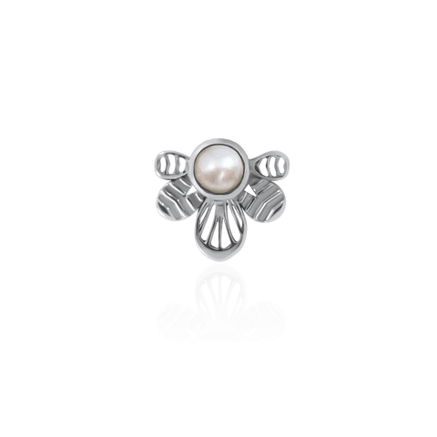 18k palladium white gold with pearl berber inspired body jewelry