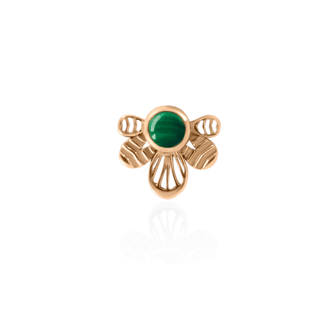 18k red gold with malachite berber inspired body jewelry