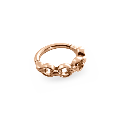 Piercing ring BELCHER TRIPLE 18k red gold